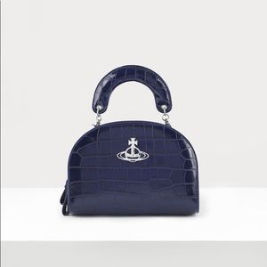COPY - Vivienne Westwood Josephine Half Moon Crossbody Bag Blue